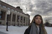 Chloe Williams, a senior who headed the Minnesota Student Association's diversity and inclusion committee, stands in front of Coffman Memorial Union.