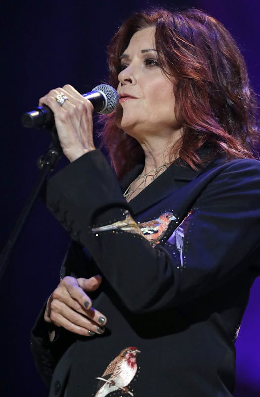Rosanne Cash performs during the Americana Honors and Awards show Wednesday, Sept. 12, 2018, in Nashville, Tenn. (AP Photo/Mark Zaleski)