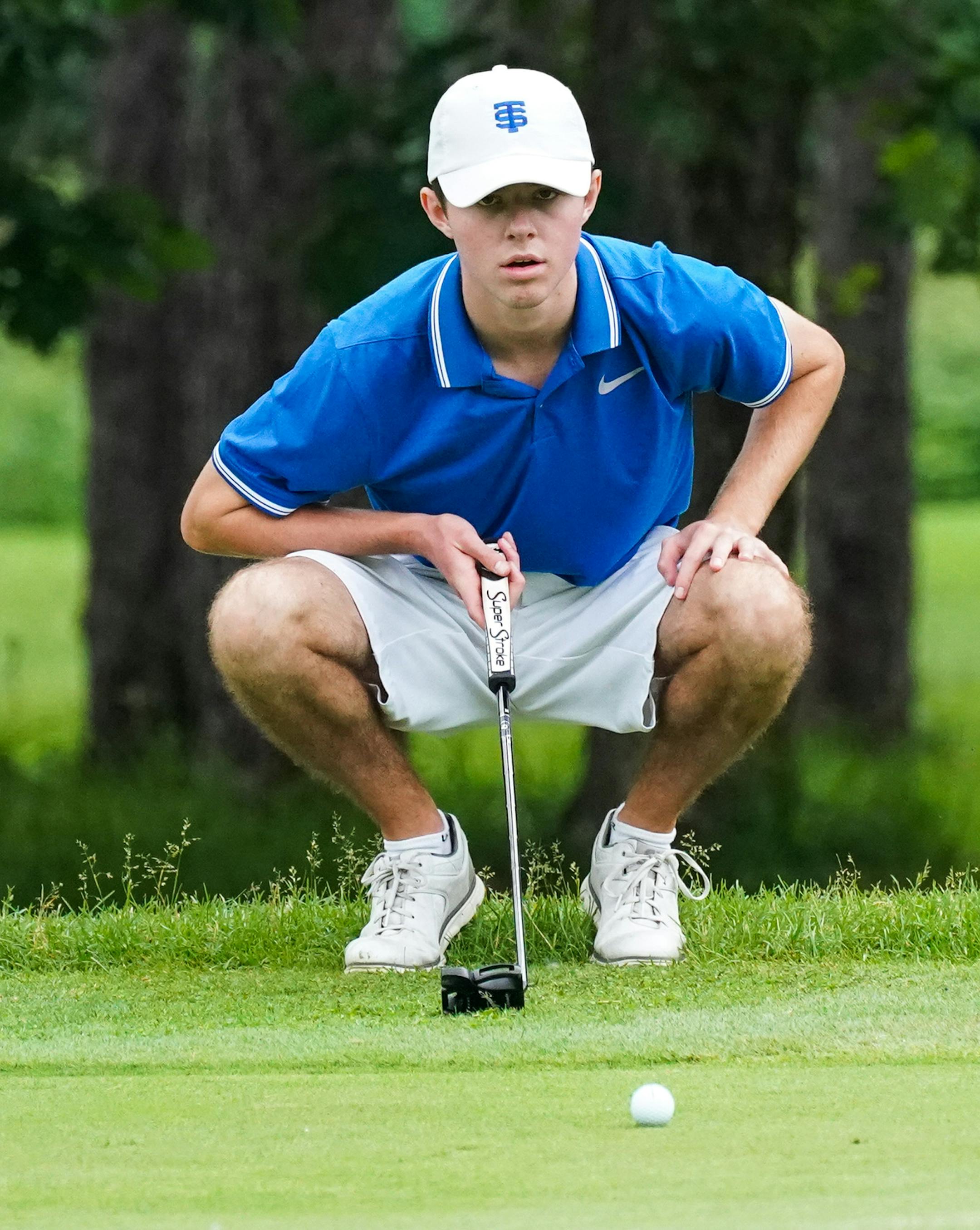 Junior Brady Arnett of St. Thomas Academy is tied in fourth with Noah Boraas of Alexandria.