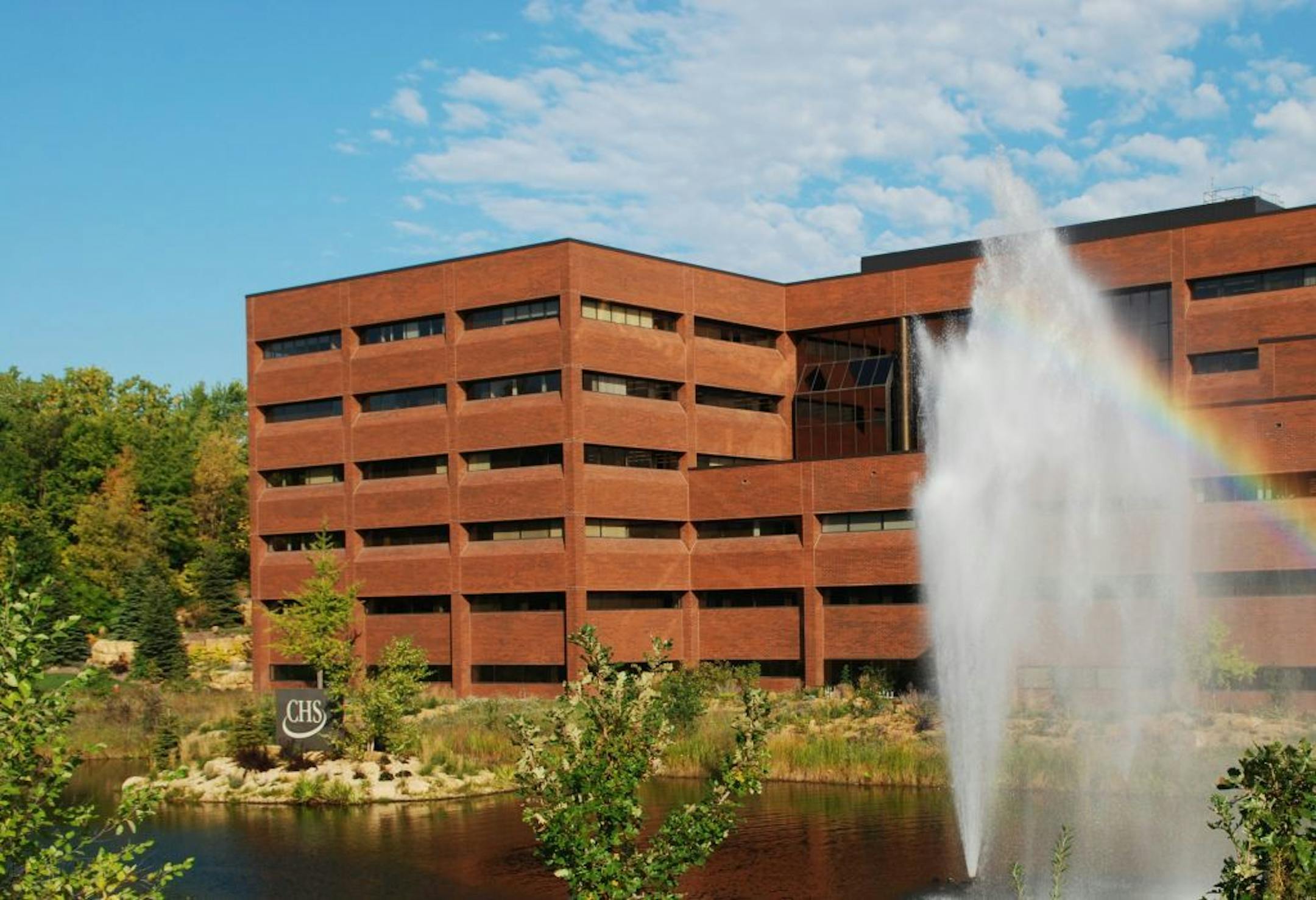 CHS HQ in Inver Grove Heights, Minn. CHS, Inc. is the company name. It results from a merger of Cenex and Harvest States. Story is slugged COOP0502. CHS, headquartered in Inver Heights, is the country's top-grossing agriculture co-op.