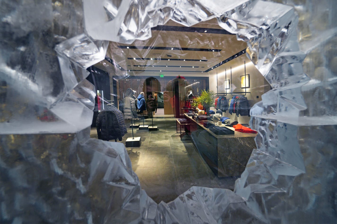 Canada Goose, the upscale outerwear company, is opening its first store in MN in MOA. This is the view from the Cold Room that allows shoppers to enter a room with below zero temperatures to test their parka's ] brian.peterson@startribune.com
Bloomington, MN
Wednesday, September 11, 2019