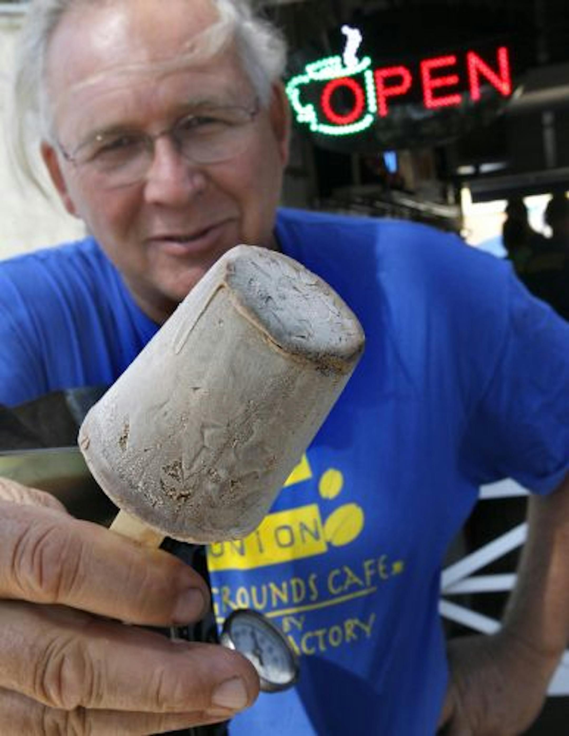 Steve Vandewater with Mocha on a Stick.