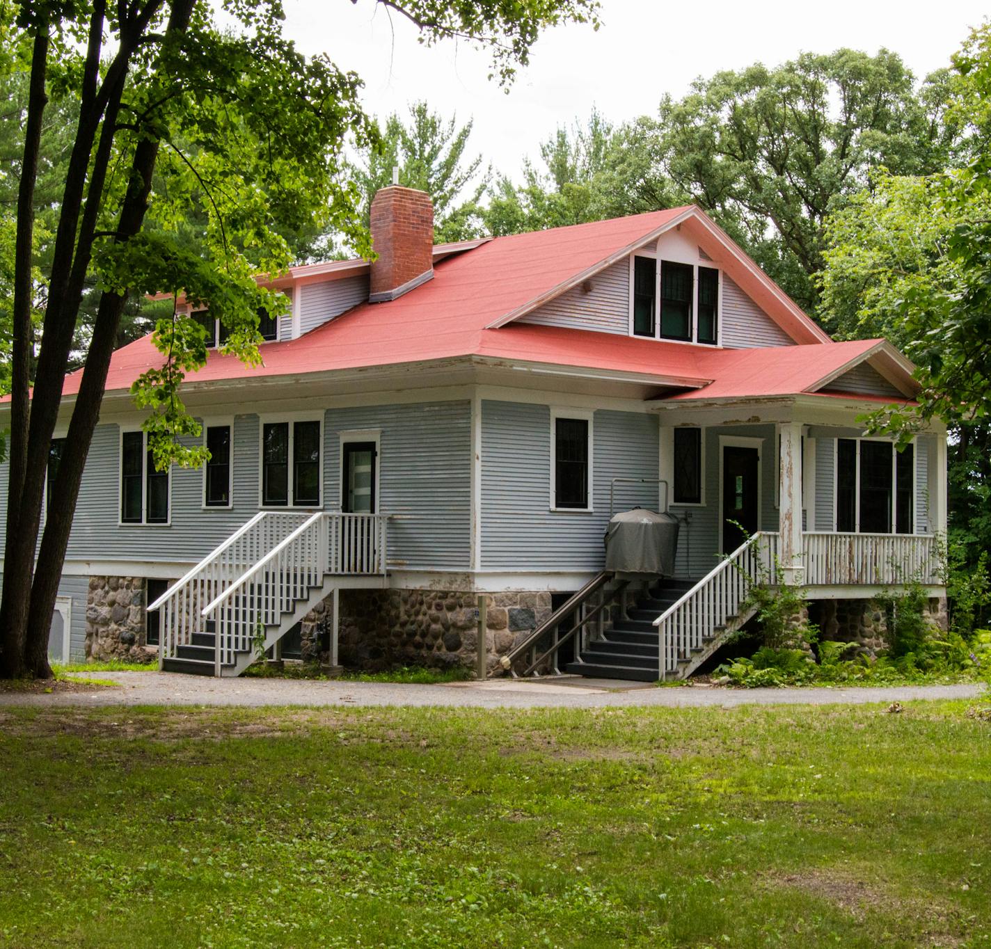 Future aviator Charles Lindbergh slept on the porch of his family home outside Little Falls, Minn.