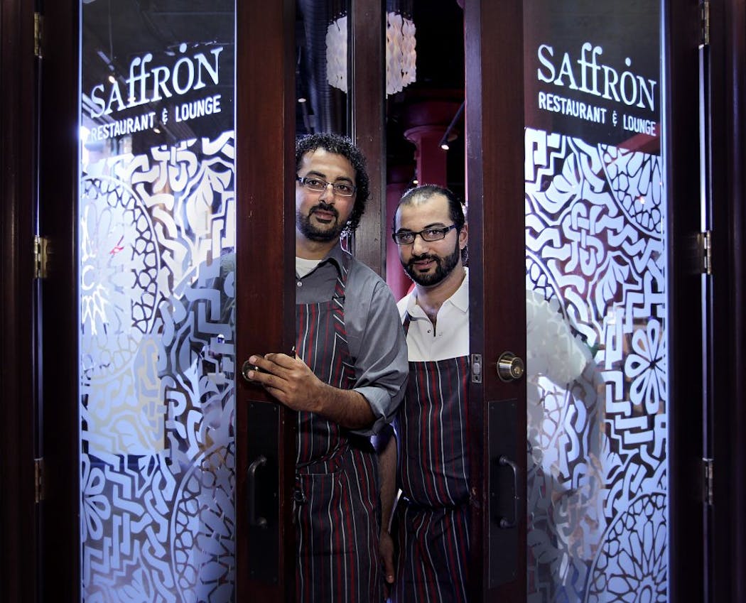 Brothers Saed Wadi, left, and chef Sameh Wadi in 2011 at Saffron, the restaurant they operated in downtown Minneapolis for nearly a decade.