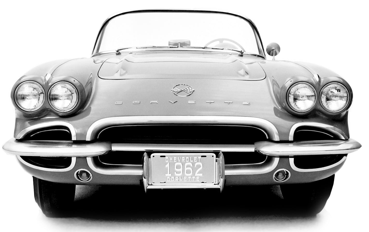 In its heyday, Detroit ran on pure inspiration, turning out cars like the 1962 Corvette seen in an undated photo.