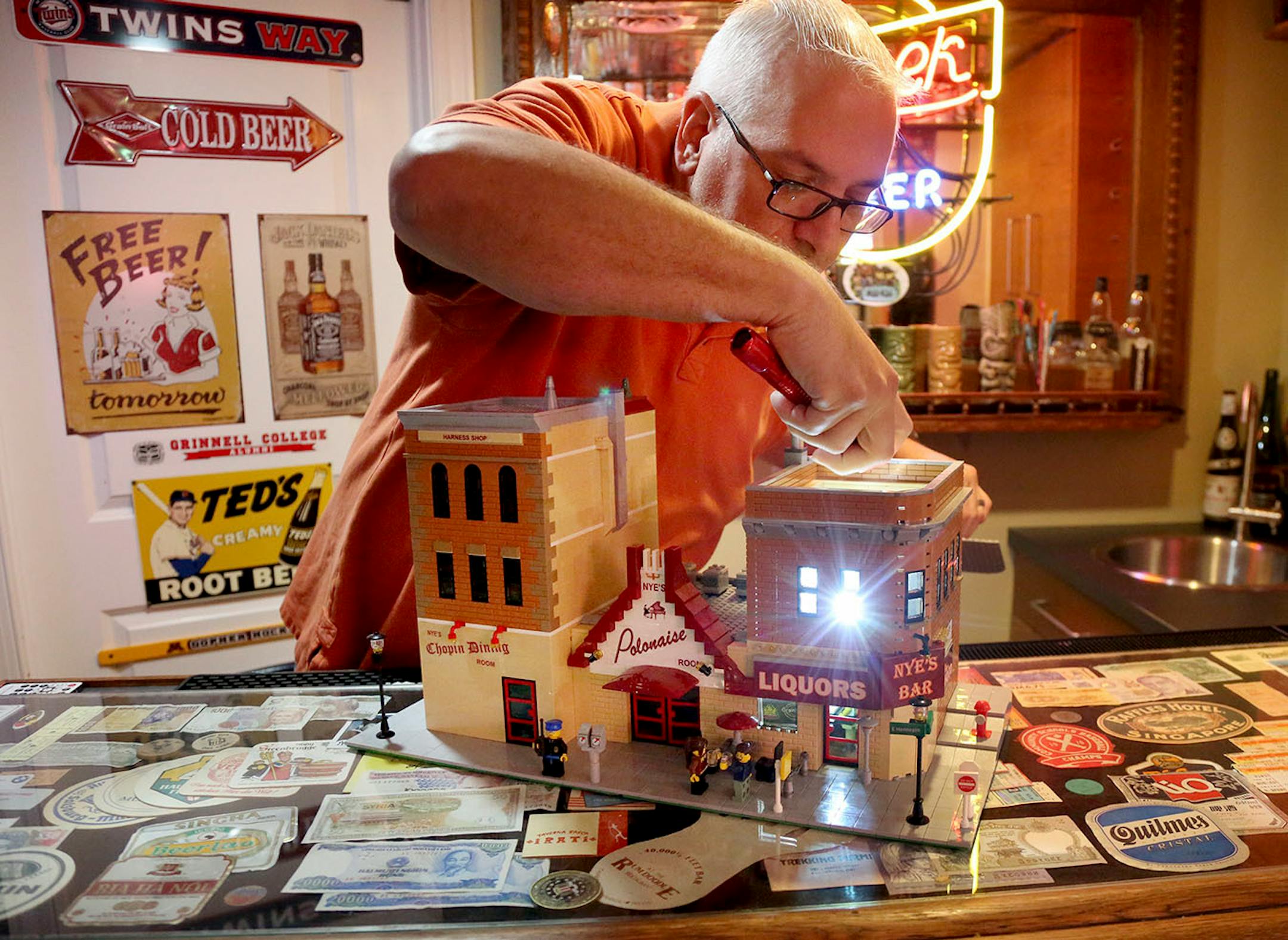 "I have a three-dimensional view of things," said Esler, an IT professional by day. "For a guy who sits behind a computer all day, this is a great stress reliever."