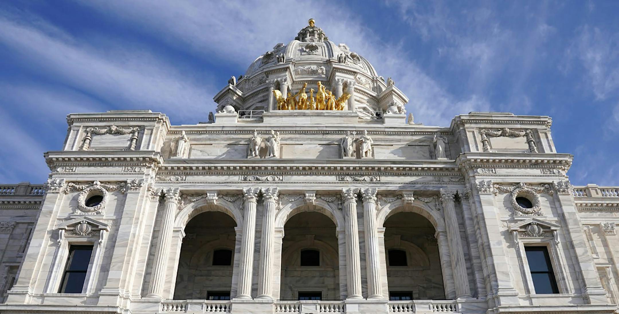 the Minnesota State Capitol building in St. Paul.