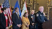 During a Capitol news conference Tuesday, Richfield Police Chief Jay Henthorne talked about Minnesota’s new red-flag gun law.