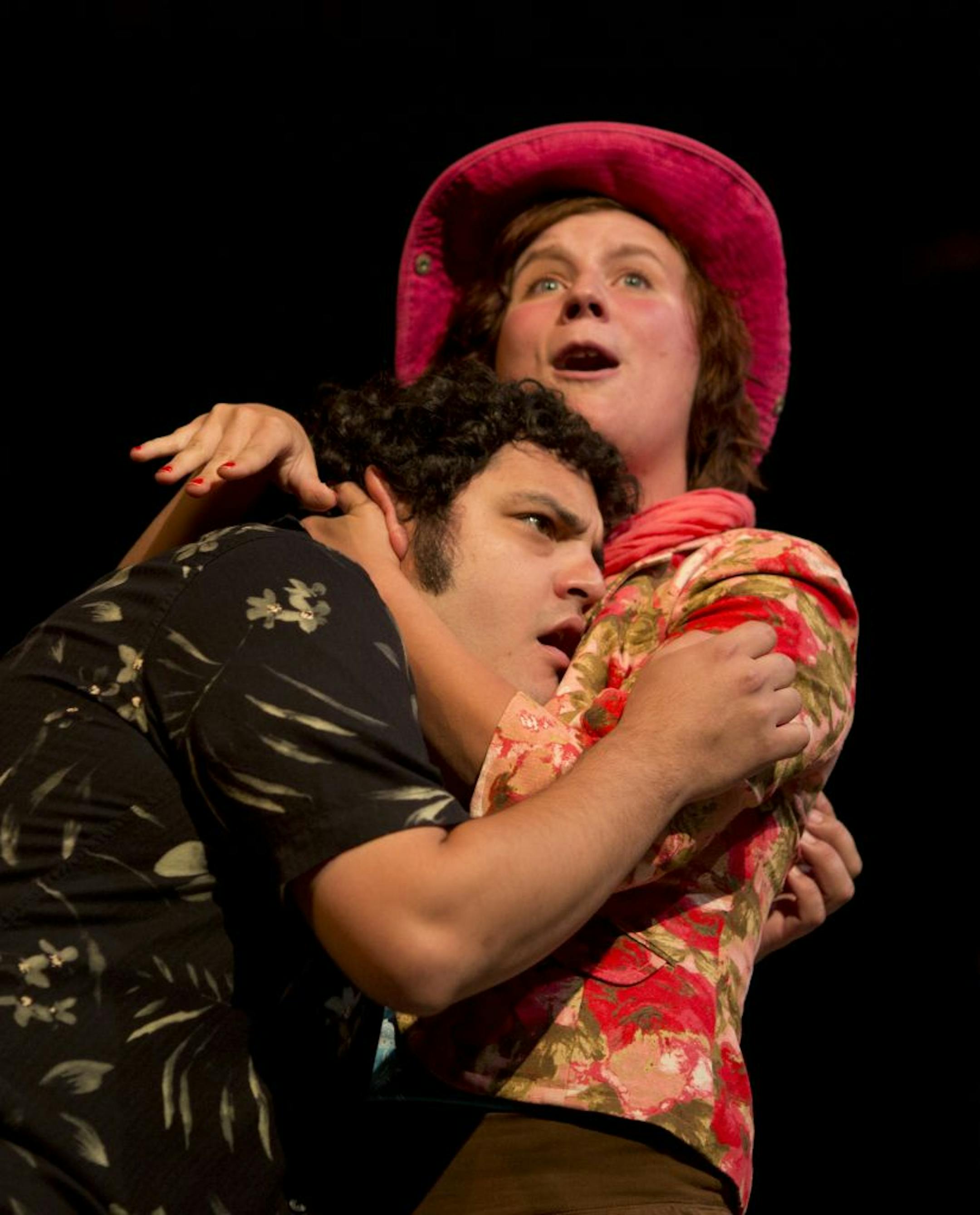 Rolando Martinez and Amanda Kay Thomm in "Tales from a Twisted Universe" by Seldom Scene Productions.