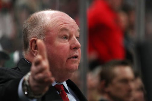 Minnesota Wild head coach Bruce Boudreau