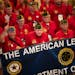 The Arizona American Legion marched in the American Legion parade held indoors at the Minneapolis Convention Center in Minneapolis, Minn. on August 26