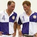Prince William, the Duke of Cambridge, right, and Prince Harry chat after The Jerudong Trophy at Cirencester Park Polo Club in Gloucestershire Sunday 
