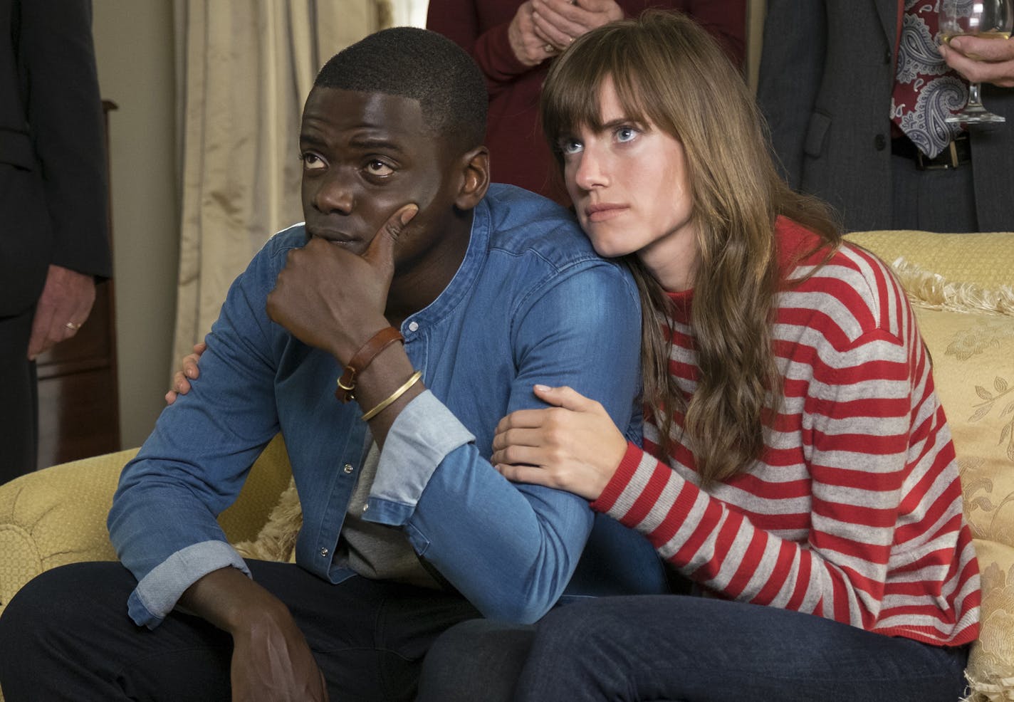 Daniel Kaluuya and Allison Williams in the film, "Get Out."