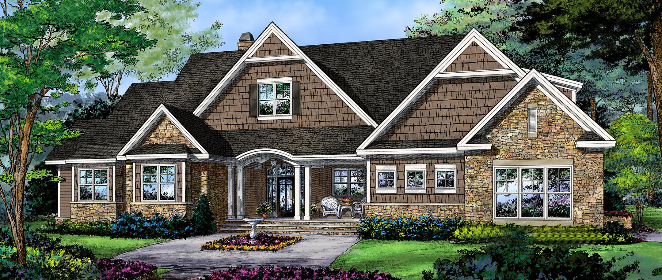 Luxury meets convenience in this one-story home. for plan081416