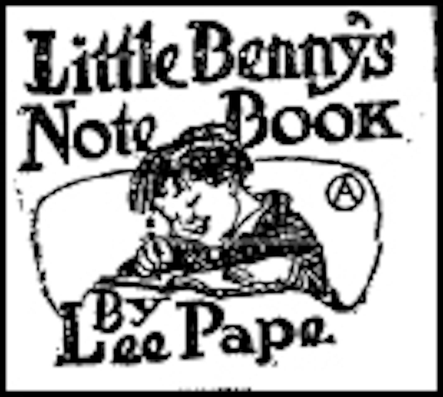 Little Benny's Notebook column sig