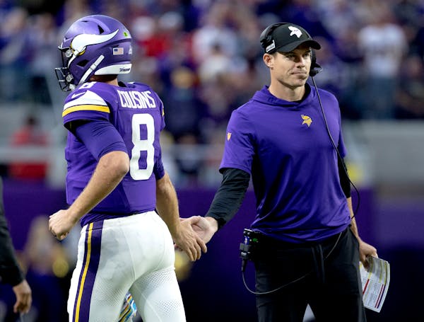 The partnership between Kirk Cousins and coach Kevin O'Connell is over.

Sunday, October 8, 2023, at U.S. Bank Stadium in Minneapolis, Minn.

  ] CARL