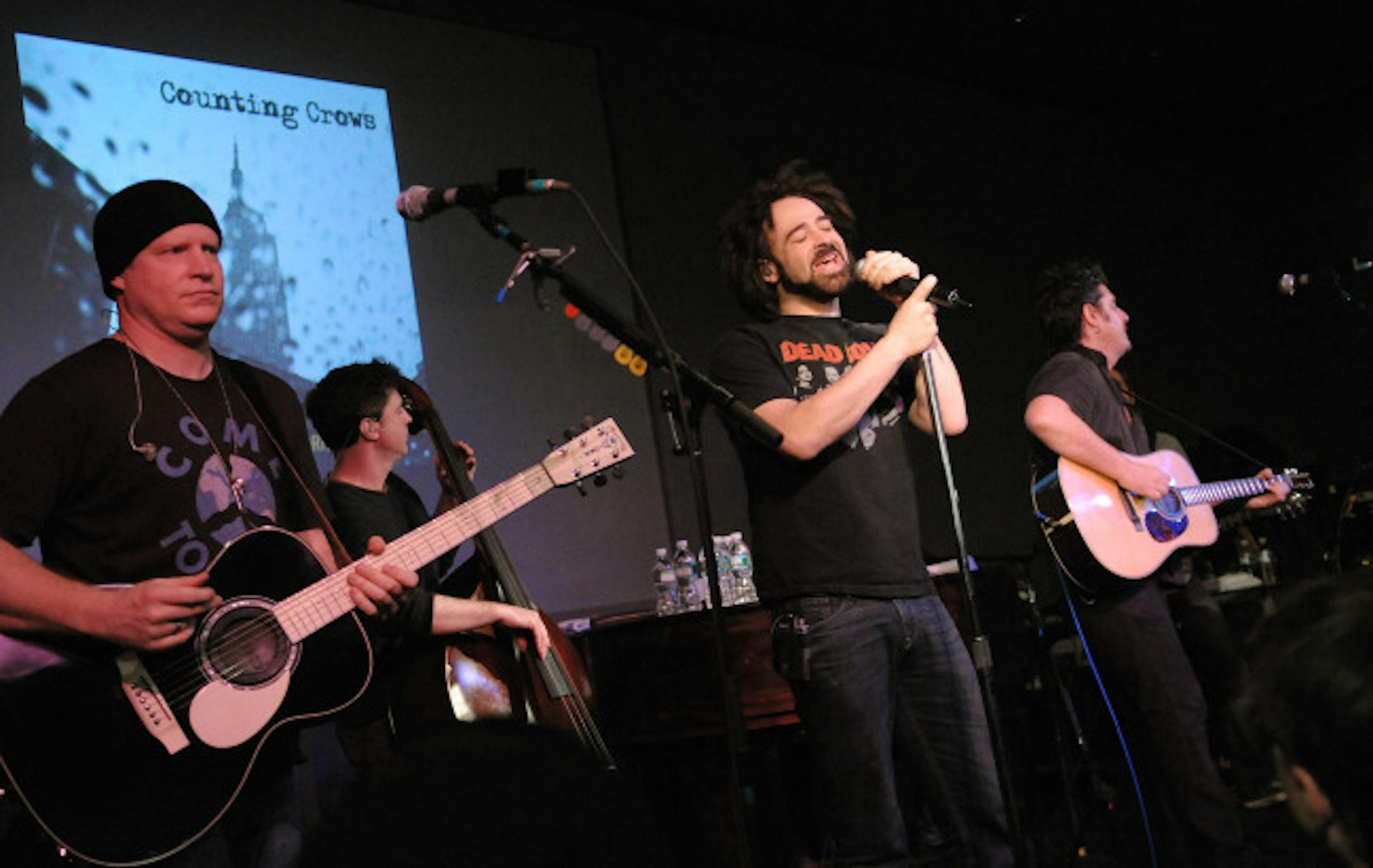 Singer Adam Duritz, center, and Counting Crows perform at New York's SoHo Apple Store in 2008. After headlining the Basilica Block Party last summer, the band will return as a Taste of Minnesota headliner on July 4.