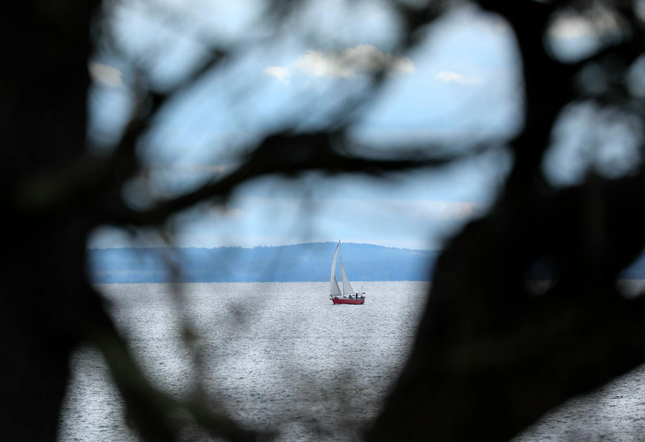 Mark and Katya Gordon sail Amicus out of Knife River.