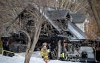 Andover and Centennial firefighters investigated the scene of a house fire in Andover.