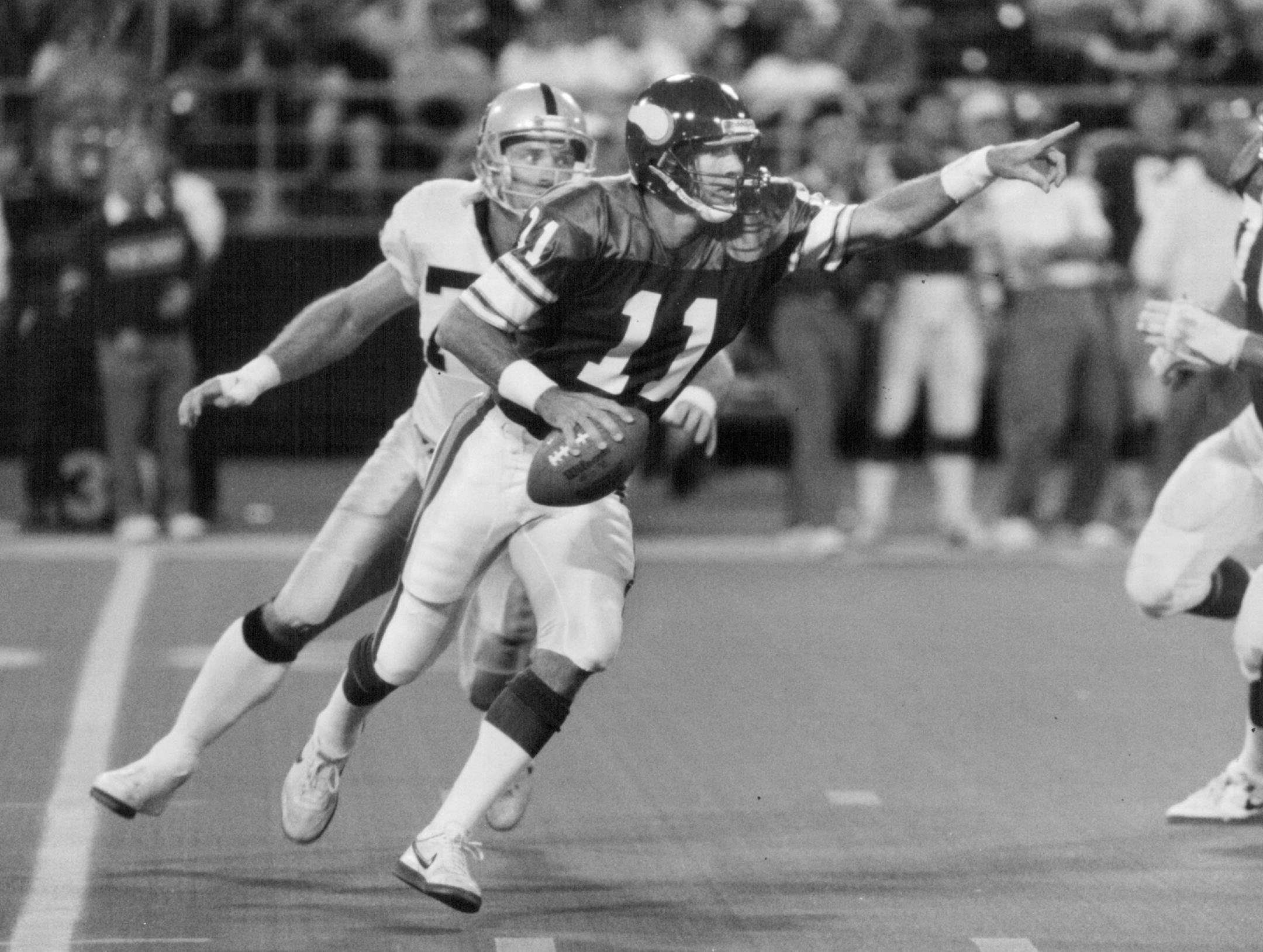 December 23, 1990 Vikings quarterback Wade Wilson was on the run Saturday and ... December 22, 1990 Joey McLeister, Minneapolis Star Tribune