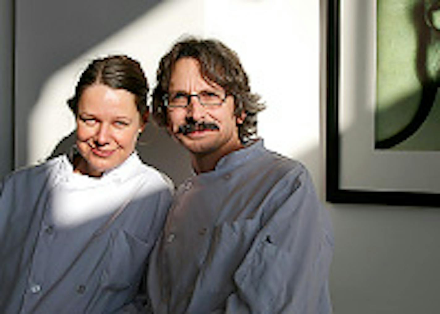 The chefs who make it all work: Jessica Anderson and Steve Vranian.