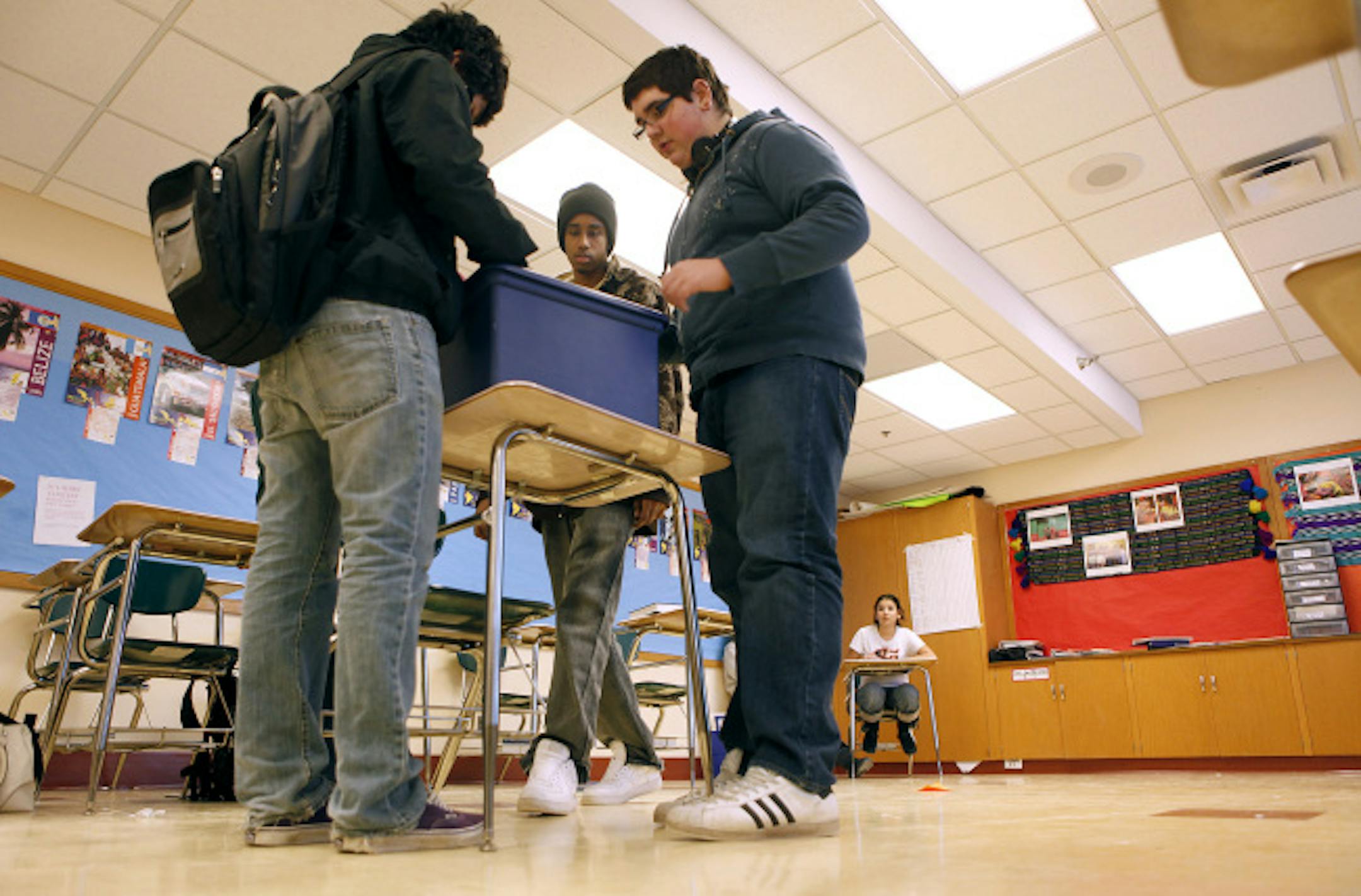 Team relay exercise for ACT exam.