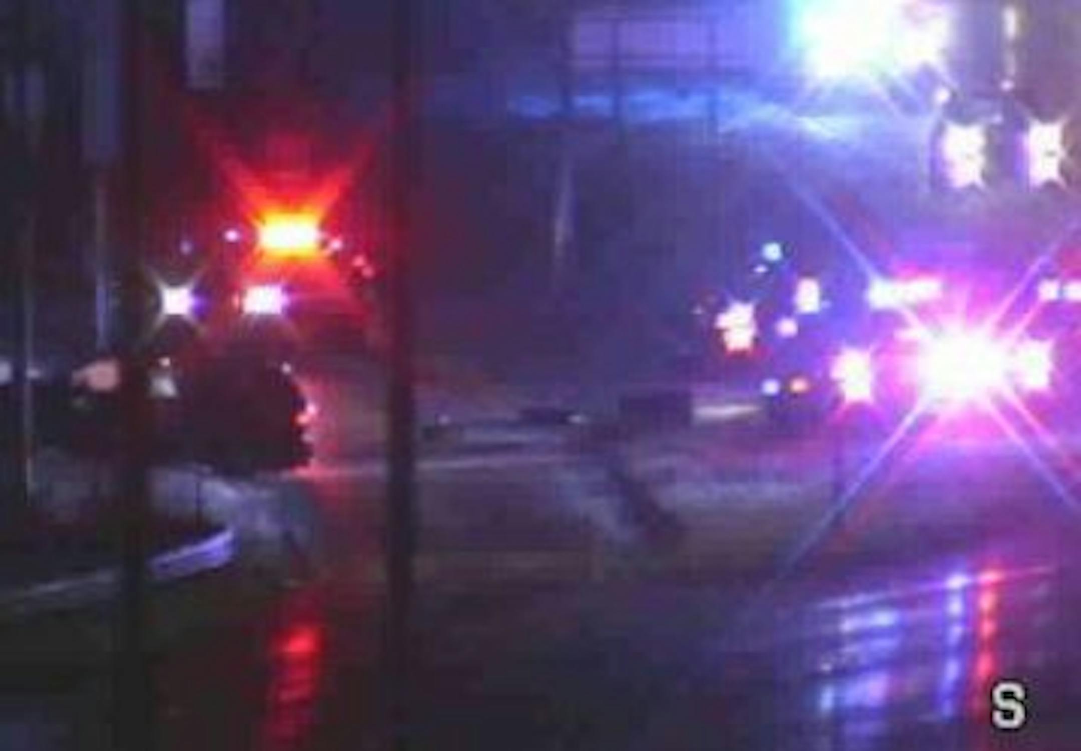 A vehicle crashed on Hwy. 100 while speeding from police Sunday night.