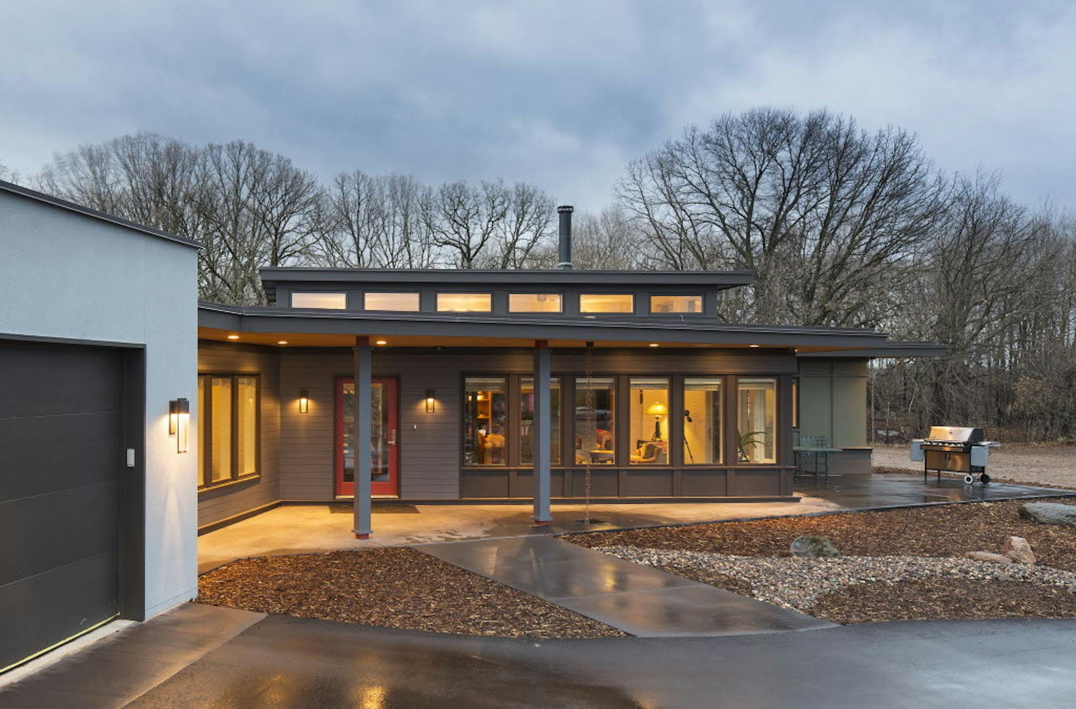 The owners' passion for nature drove the design of this Prairie Modern home in Lake Elmo by Rehkamp Larson Architects.