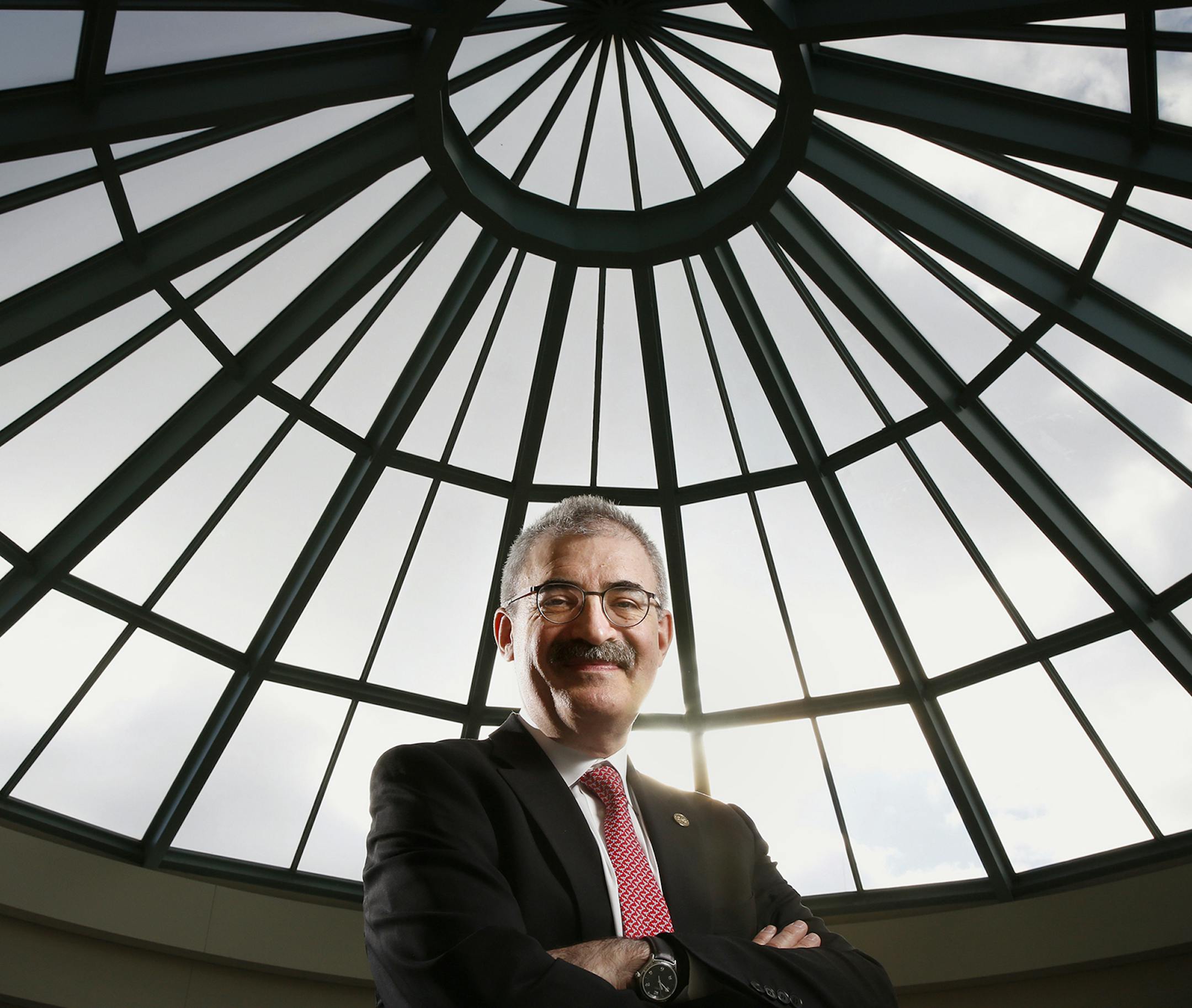 Chancellor Steven Rosenstone, the chief executive officer of the Minnesota State Colleges and Universities, poses outside his office in St. Paul. ] LEILA NAVIDI leila.navidi@startribune.com / BACKGROUND INFORMATION: Thursday, November 6, 2014.