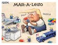 Sack cartoon: Mar-a-lego