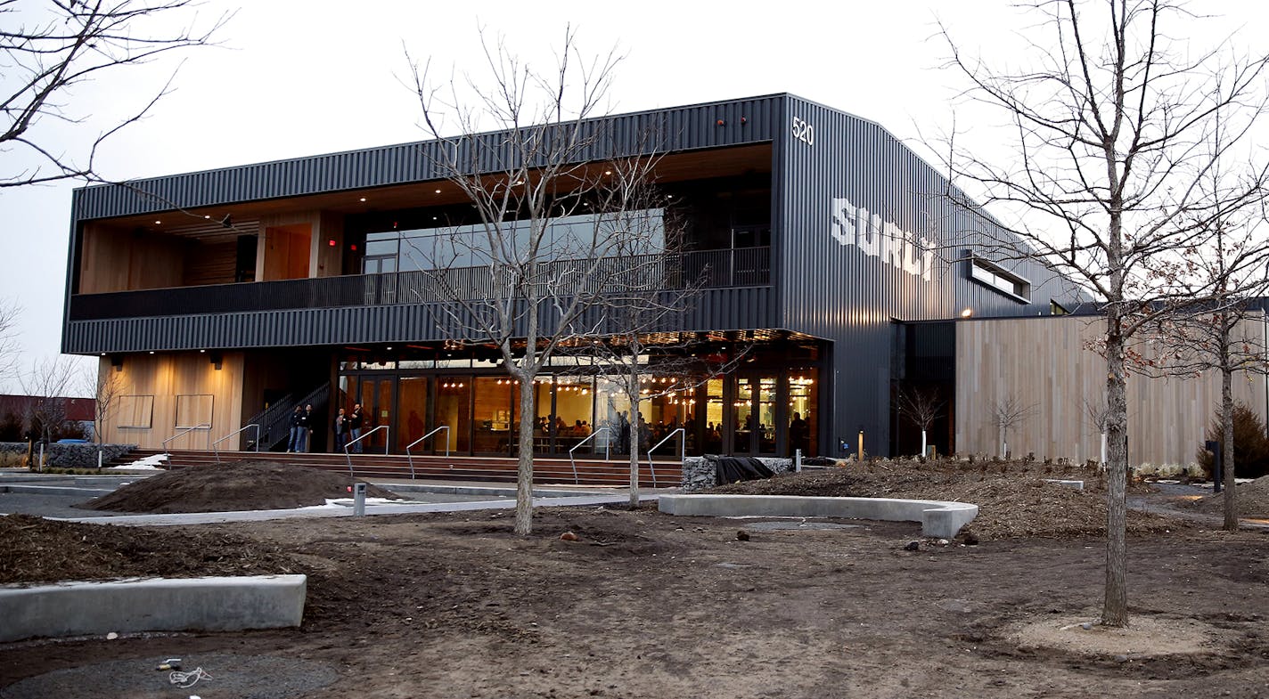 Surly Brewing Co.'s new destination brewery in Minneapolis' Prospect Park neighborhood is located along light-rail, bus service and a biking greenway, and is walkable from the University of Minnesota campus.