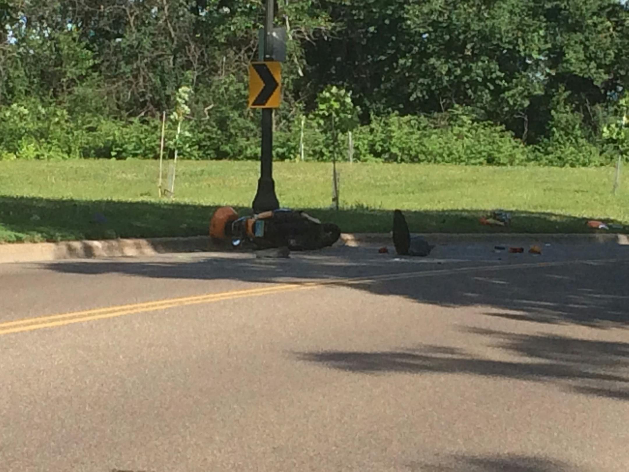 A woman riding this scooter crashed with a car and died. The accident happened Thursday near the Como pavilion in St. Paul.