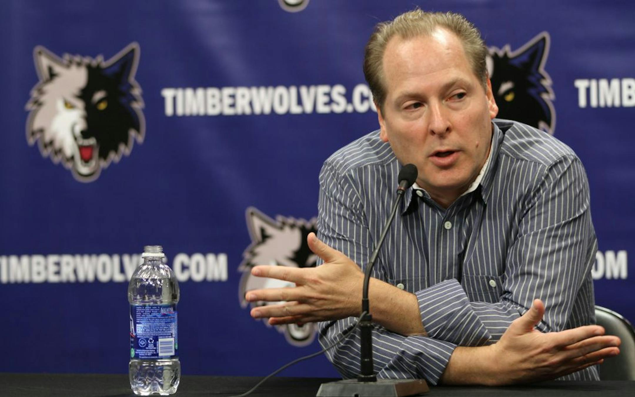 Minnesota Timberwolves President of Basketball Operations David Kahn.
