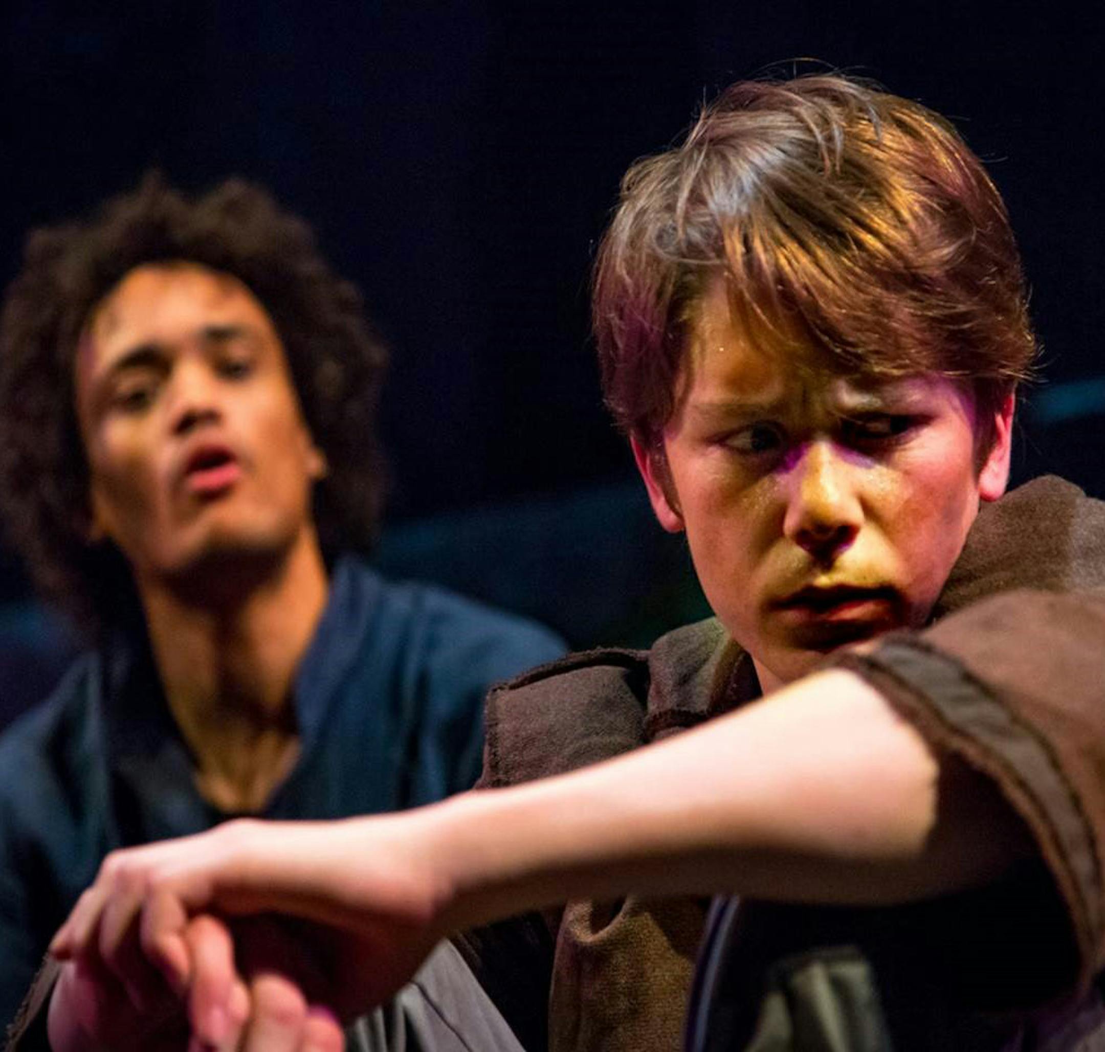 Nathan Barlow and Peder Lindell in “The Boy and Robin Hood.”