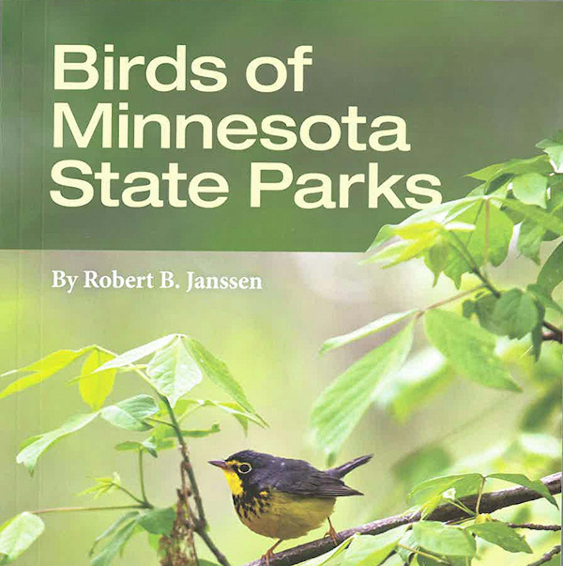 Birds of Minnesota State Parks, book jacket, Minnesota DNR