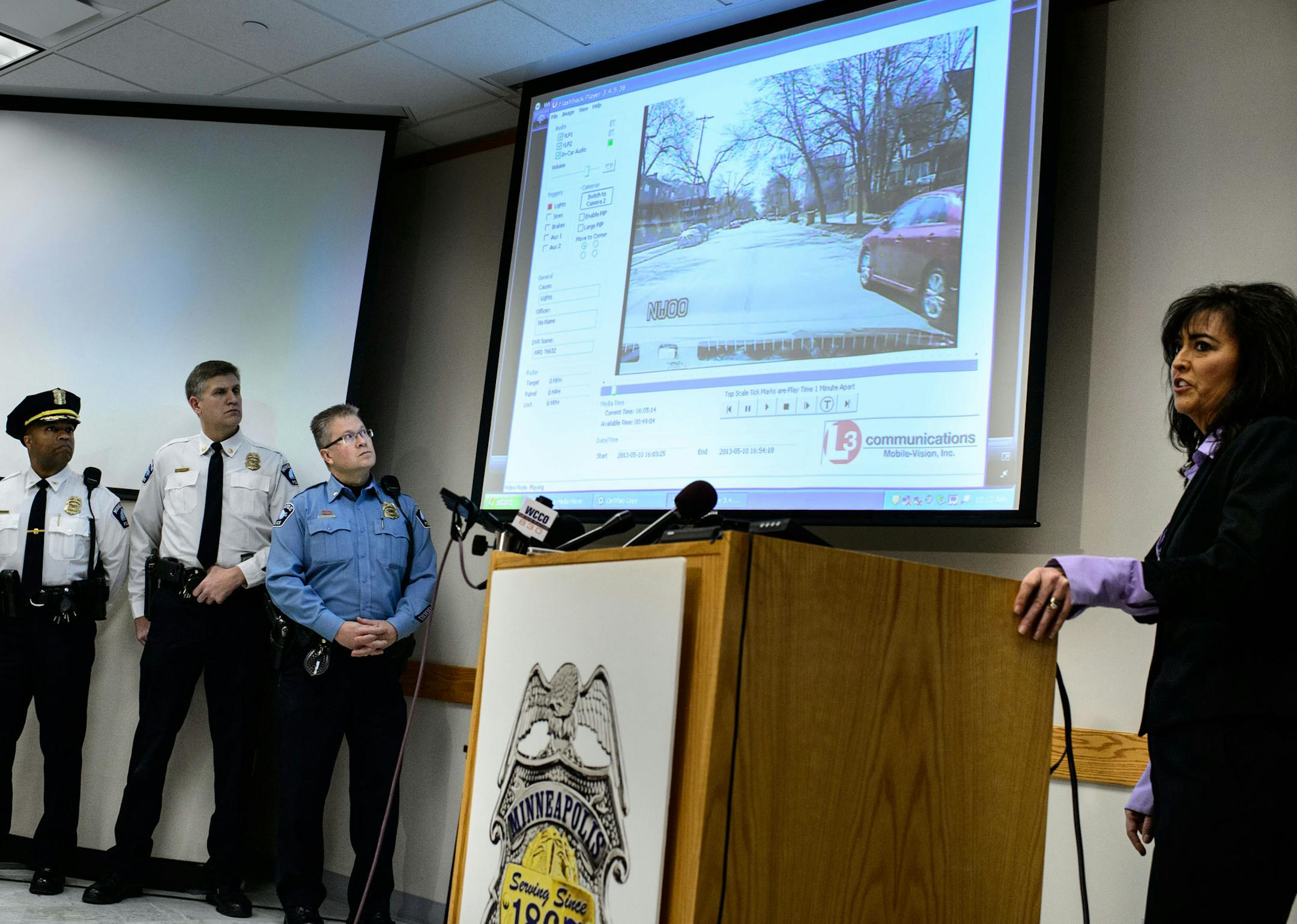 Minneapolis Police Chief Jane&#xe9; Harteau released the details of an investigation into the fatal crash between a police SUV and a motorcyclist on May 10. The SUV was en route to the scene of the shooting of Terrance Franklin, who was killed in a confrontation with police.