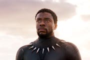 This image released by Disney and Marvel Studios' shows Chadwick Boseman in a scene from "Black Panther." As Hollywood's awards season properly gets u