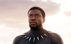 This image released by Disney and Marvel Studios' shows Chadwick Boseman in a scene from "Black Panther." As Hollywood's awards season properly gets u