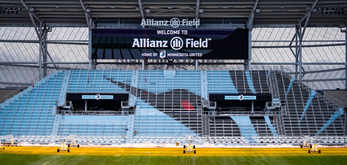 The all-standing supporters section of Allianz Field