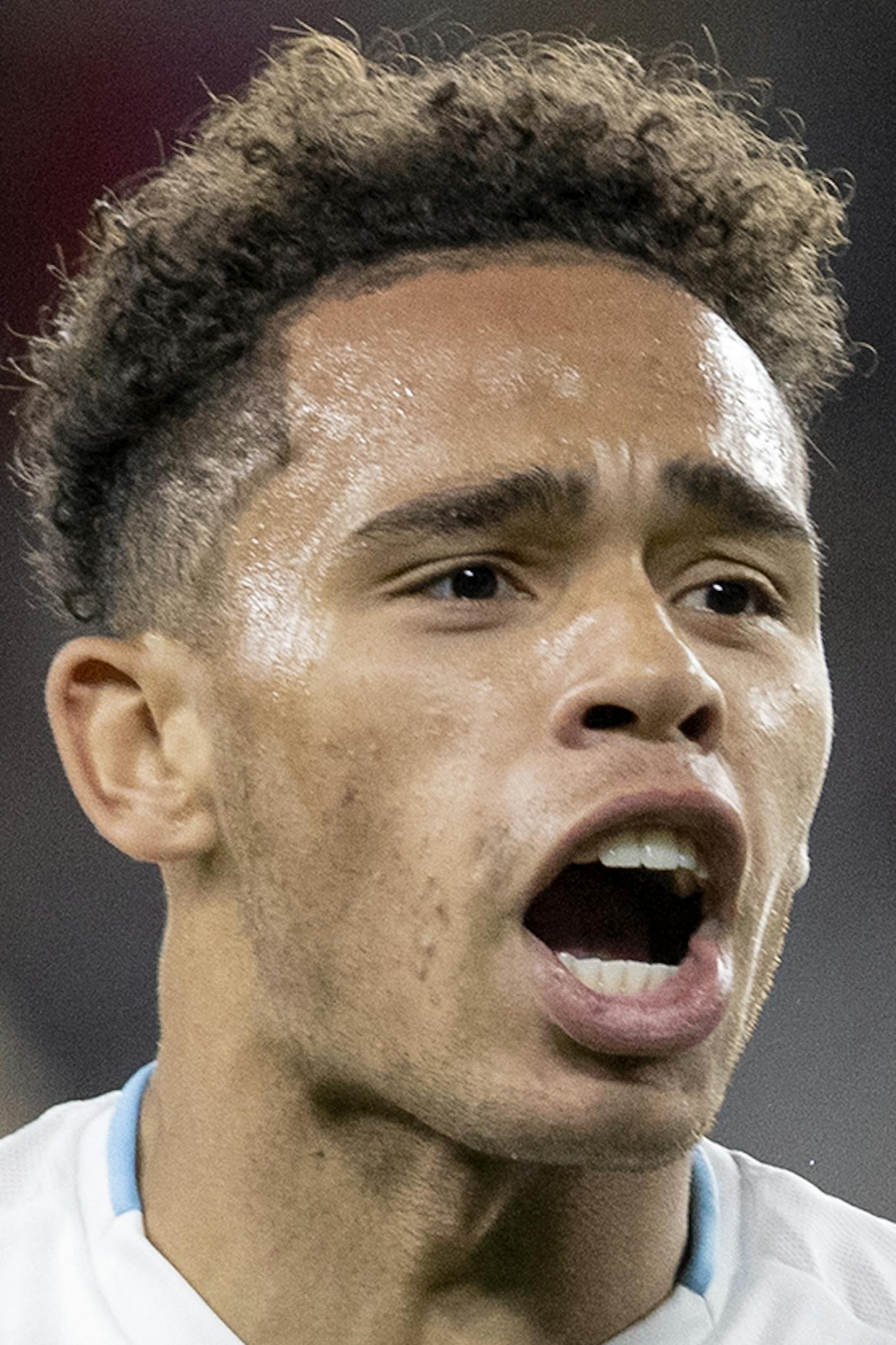 Hassani Dotson (31) of Minnesota United celebrated after scoring what was to be the game winning goal. ] CARLOS GONZALEZ &#x2022; cgonzalez@startribune.com &#x2013; St. Paul, MN &#x2013; September 25, 2019, Allianz Field, MLS, Soccer, Minnesota United FC Loons vs. Sporting Kansas City