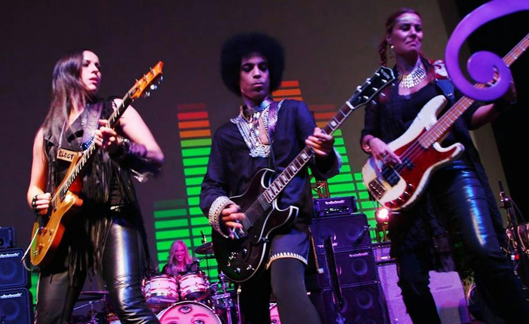 Prince and 3RDEYEGIRL perform over the weekend at Paisley Park.