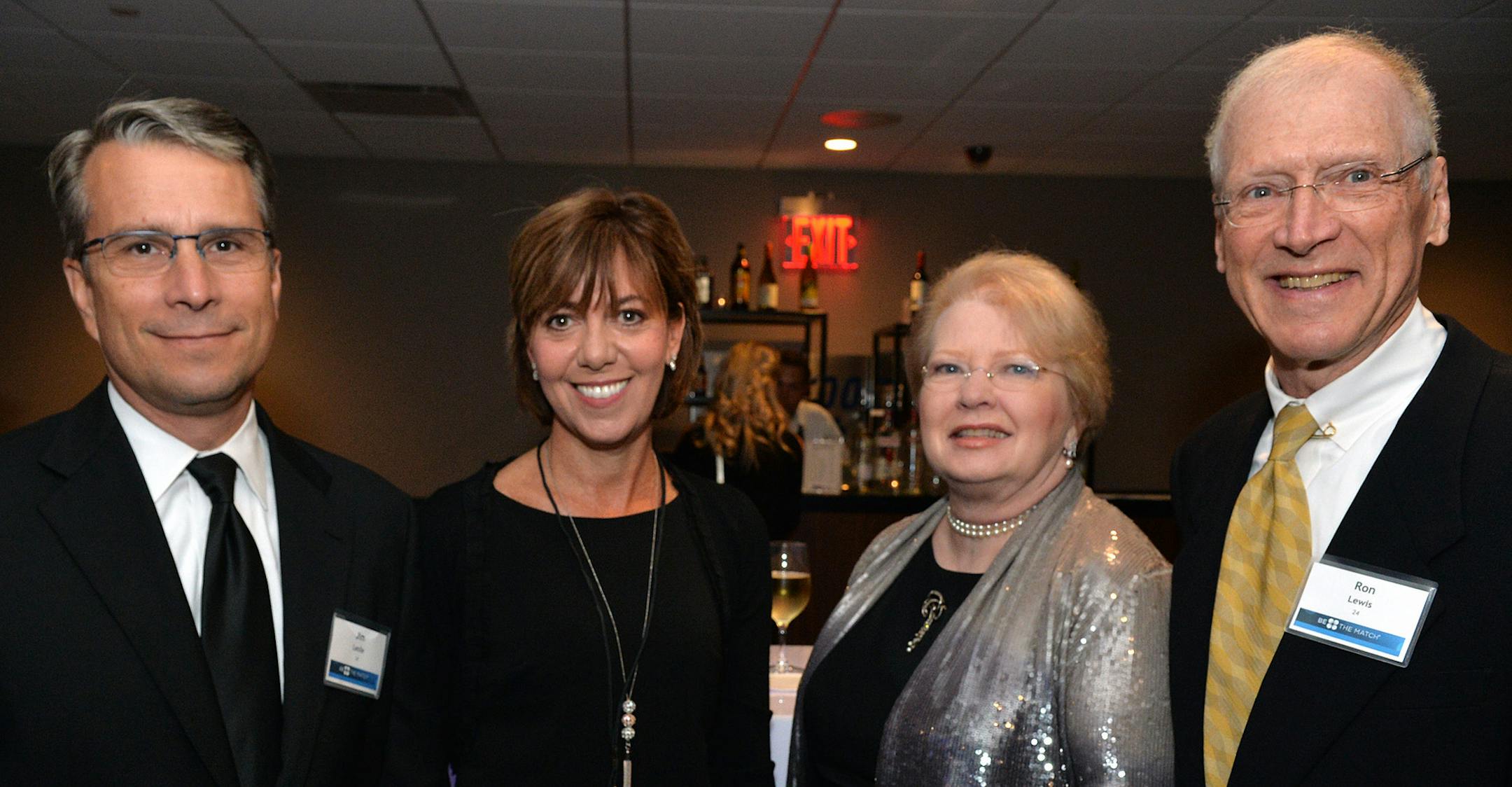 Jim and Norma Leslie and Nikki and Ron Lewis.