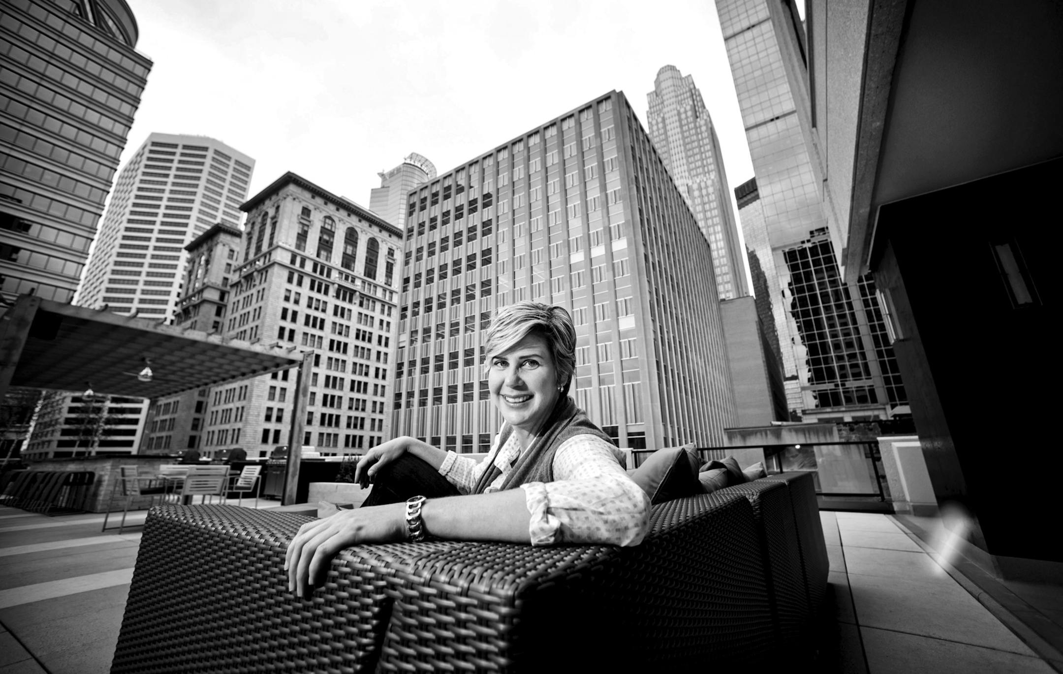 Marlene Stollings, new Gopher's women's basketball coach just moved into her new condo on Nicollet Mall in Minneapolis. ] September 19, 2014 GLEN STUBBE * gstubbe@startribune.com ORG XMIT: MIN1409221110294651