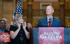 Former Senate Majority Leader Paul Gazelka officially entered the Minnesota governor’s race today. He made the announcement in the State Capitol Rot