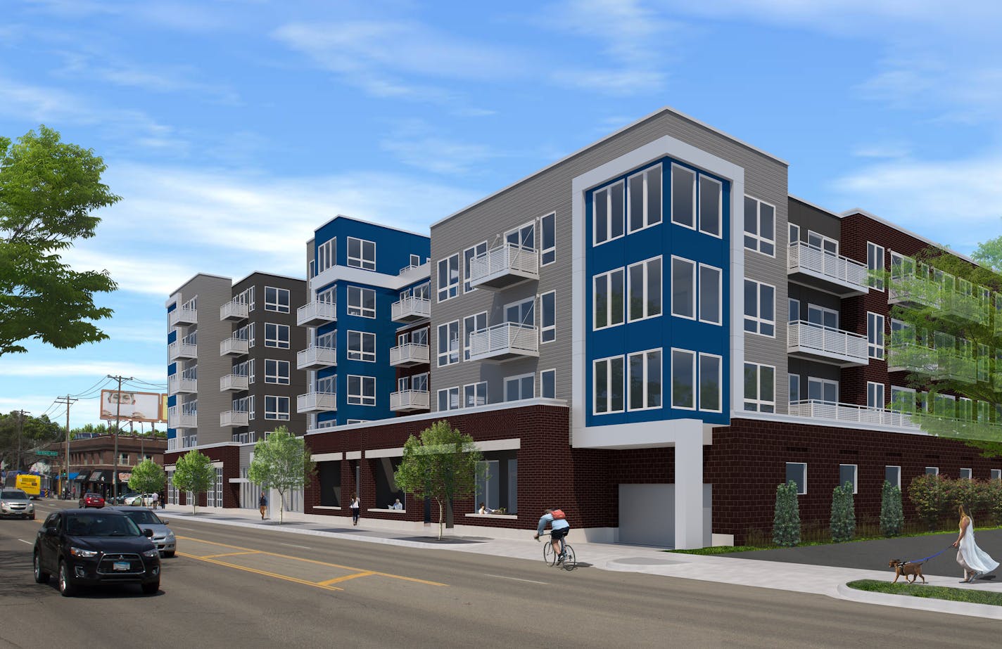 A 118-unit apartment building is planned for Snelling and St. Clair.