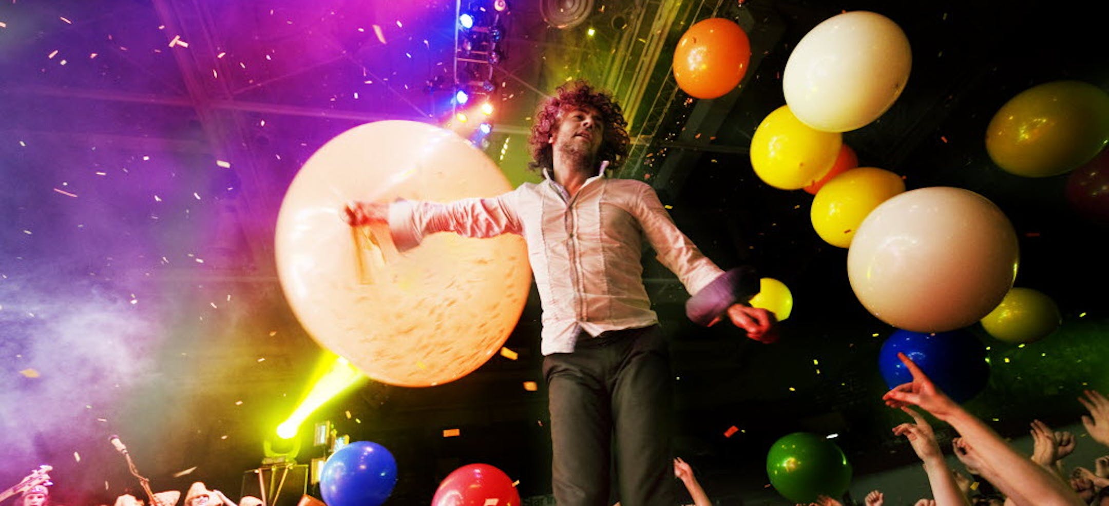 Wayne Coyne of the Flaming Lips at Roy Wilkins Auditorium in 2010.