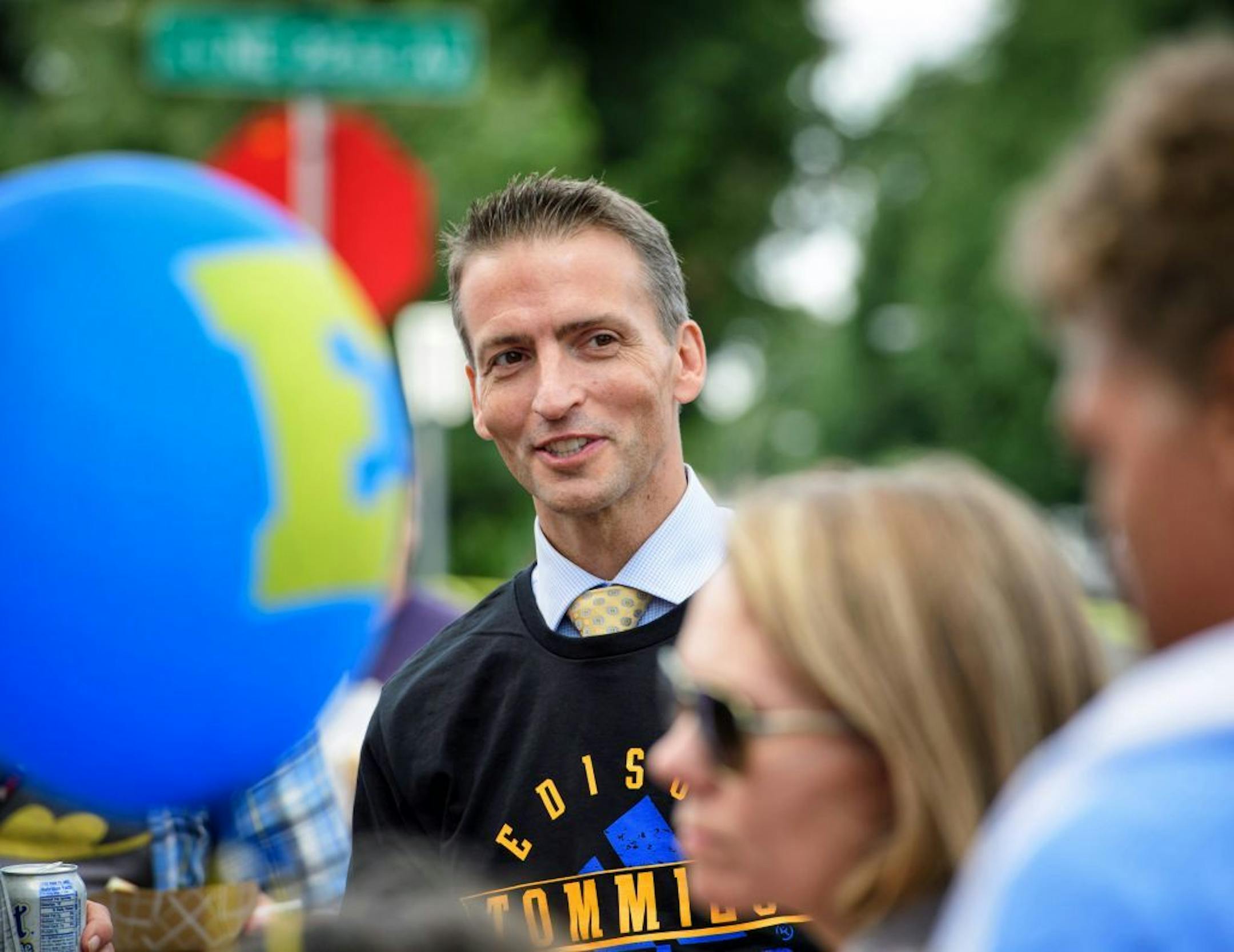 New Superintendent Ed Graff attended the event. Co organizer Sarah Larson said last year they served around 3,000 meals and were planning to serve 3,500 this year at the Minneapolis Public Schools 10th annual Eastside BBQ held at Edison High School.