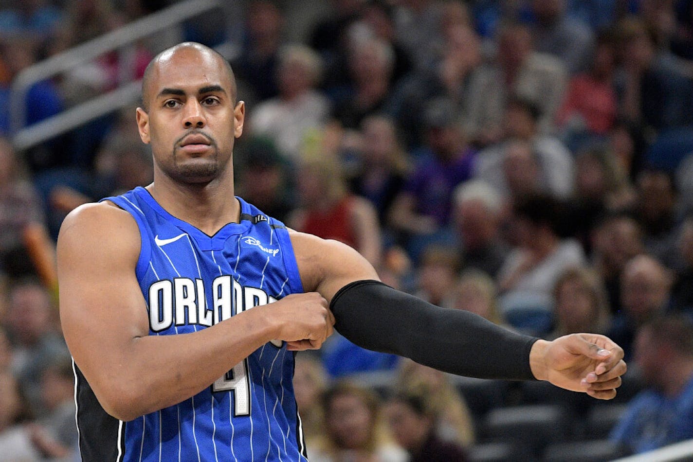 Arron Afflalo shown during the 2017 season, when he played for Orlando. He played for seven teams during an 11-season NBA career.