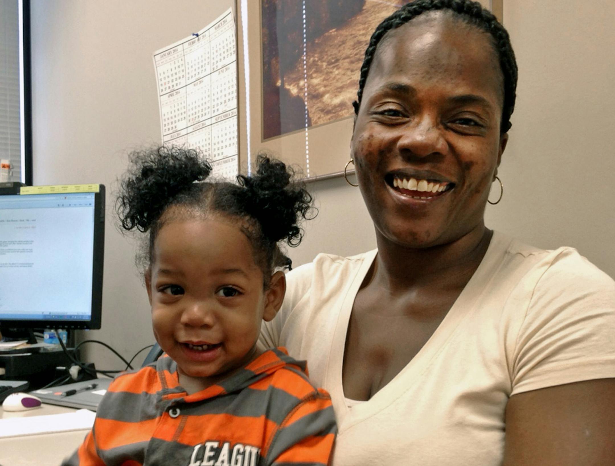 Shirley Thompson and her son, Zantrell, she is using Hennepin County's new drop-in days to see her psychiatrist without having to wait weeks in advance for a scheduled appointment. ] Allie Shah, Star Tribune, Minneapolis, MN 9/23/2014