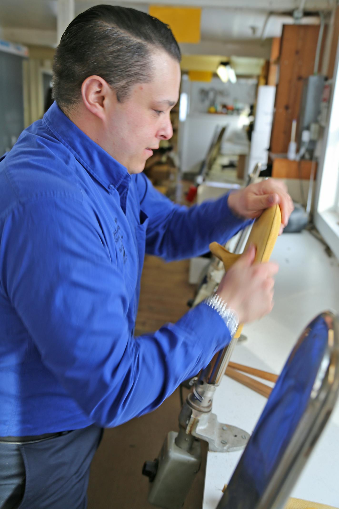 Phillip Hildebrandt, husband of Uber family descendant Katie Hildebrandt, is CEO of Century Leather Products in Owatonna. Founded in 1904, the company, also know n as Uber Glove and Tanning Co., might be the last custom tannery in the nation, where hunters and others can take hides for tanning and to be made into leather products.